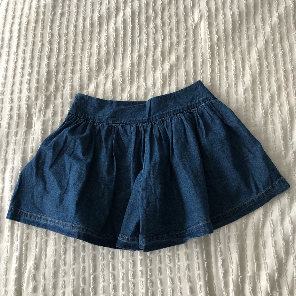 VICI Delfinah Pleated Denim Shorts size S